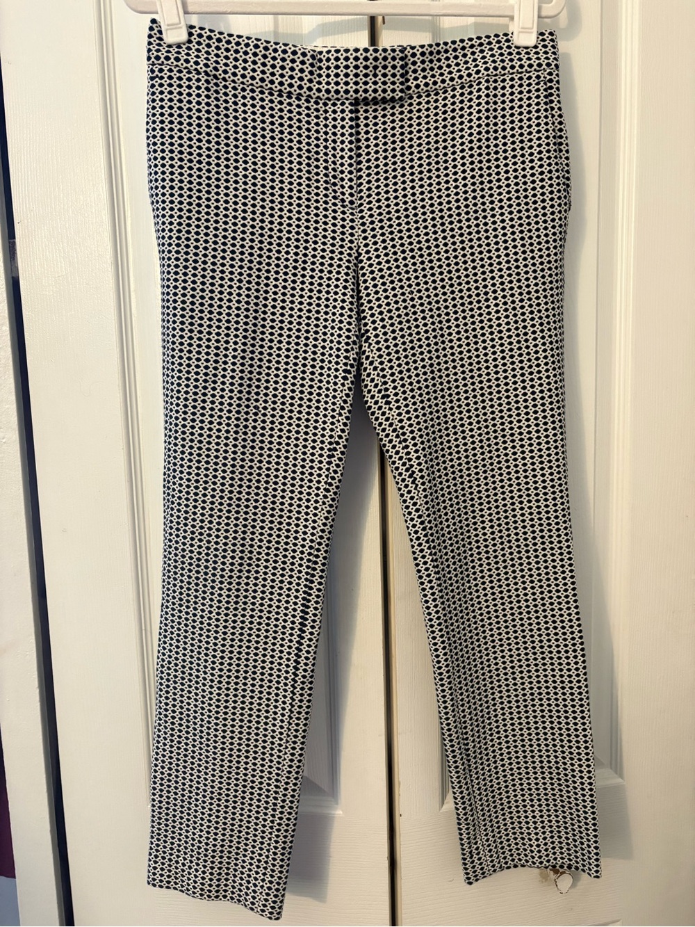 Ann Taylor Black and White Cropped Dress Pants